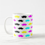 CMYK hipster mustache pattern Mug