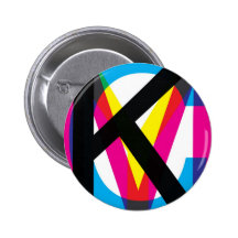 CMYK pile Pinback Button