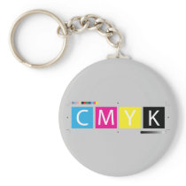 CMYK Pre-Press Colors Key Chain