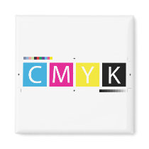 CMYK Pre-Press Colors magnets by ktreadwe CMYK Pre-Press Colors magnets