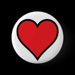 CMYK Red Heart Button