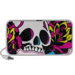 cmyk skull iPod speaker