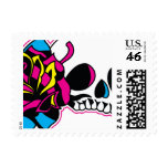 cmyk skull stamp
