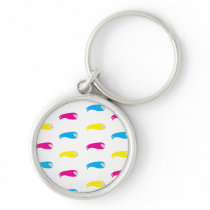 CMYK Small Fishes / Tadpoles Pattern Key Chains