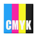 CMYK - square magnet by twilight_cat CMYK - square magnet