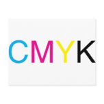 CMYK Text Post Cards