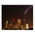 CN Tower in Toronto Lightning Strike posters