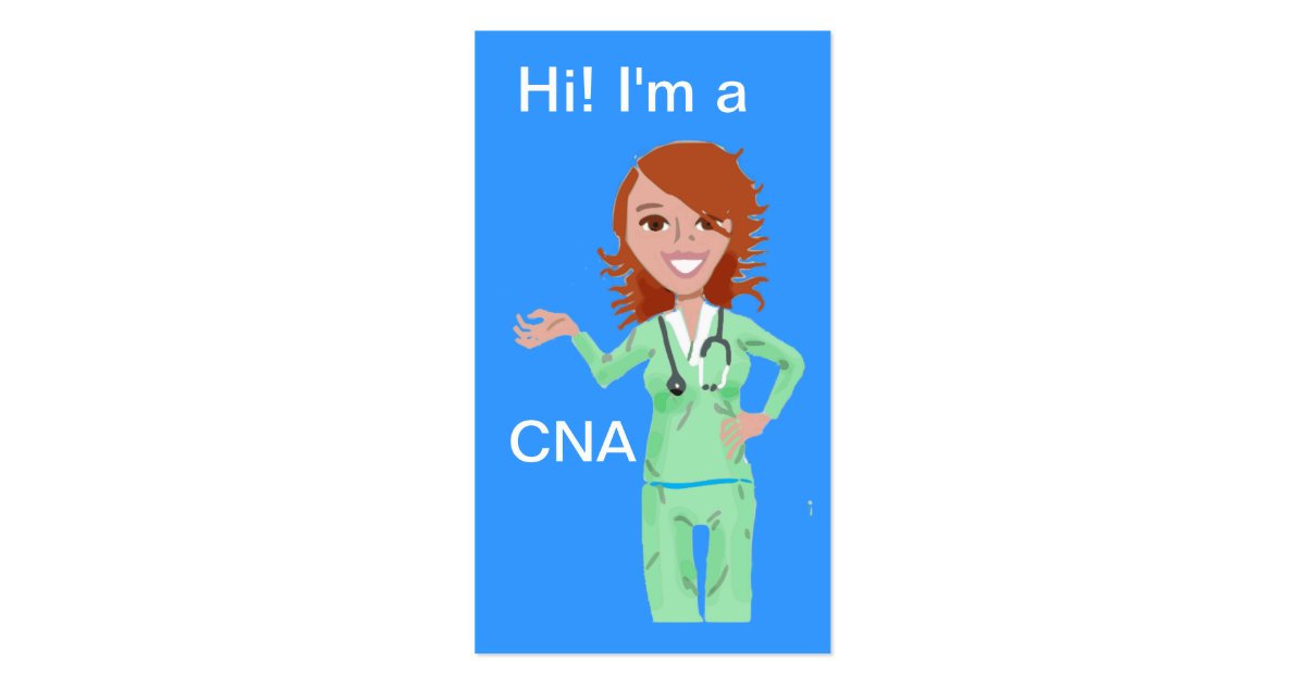 CNA Business Card template Zazzle