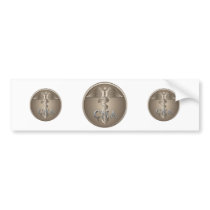 CNA Caduceus Bumper Stickers