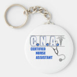 CNA Certified Nurse Assistant with Stethescope Key Chain
