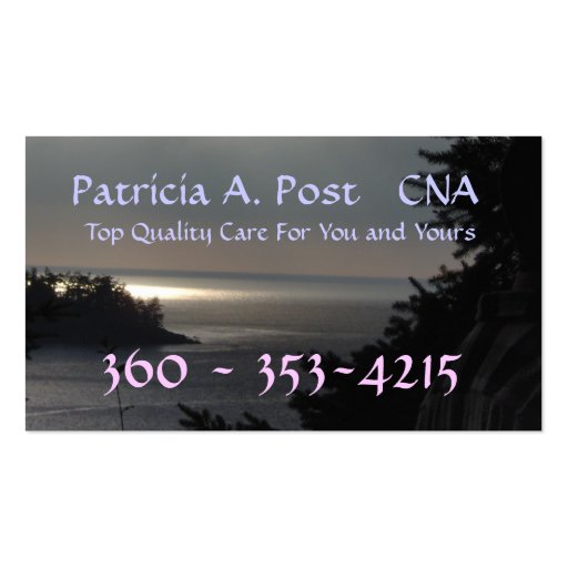 CNA  ... - Customized - Customized... - Customized Business Cards (front side)