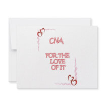 CNA IN IT FOR THE LOVE invitations by occupationalgifts CNA IN IT FOR THE LOVE invitations
