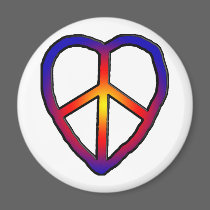 CND Heart copy magnets