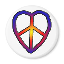 CND Heart copy magnets