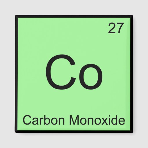 Co Carbon Monoxide Chemistry Element Symbol Tee Refrigerator