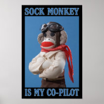 Co-Pilot Monkey Poster
