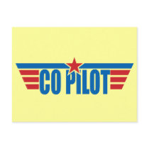Co-Pilot Wings Badge - Aviation Postcard