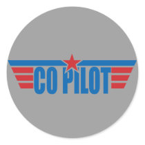 Co-Pilot Wings Badge - Aviation Sticker