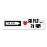 Co-Piloted by God bumper stickers