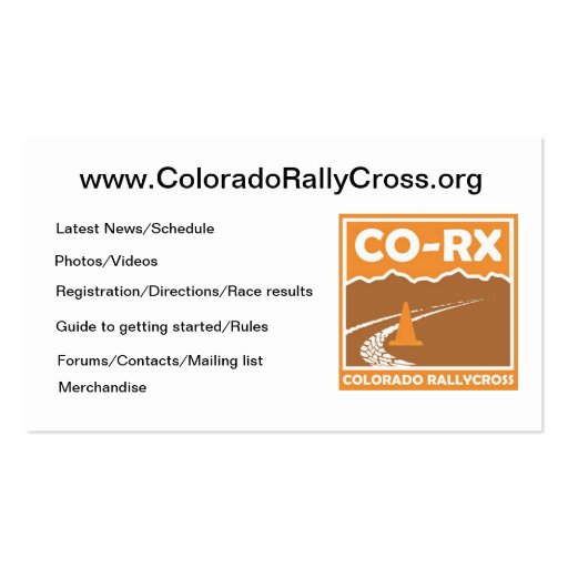 CO-RX Cards Business Card