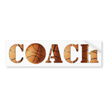 COACH (Basketball) Bumper Sticker