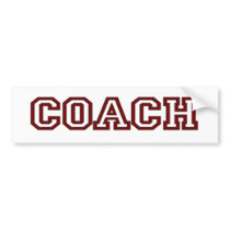 Coach Bumper Sticker