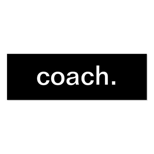 Coach Business Card