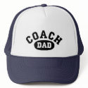 COACH DAD hats by CaringHearts COACH DAD hats