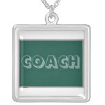 Coach Framed Square Necklace - Chalkboard Theme necklaces