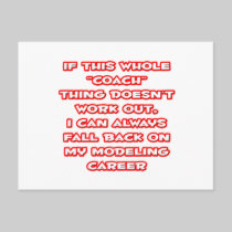 Coach Humor ... Modeling Career Postcards