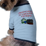 coach potato jokes doggie tee shirt