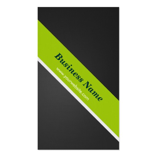 Coach - Premium Black and Green Business Card Template (back side)