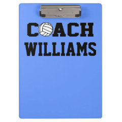 Coach - Volleyball- Personalized Clipboard