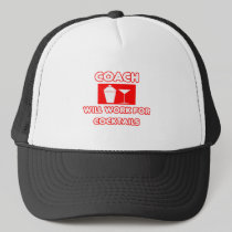 Coach...Will Work For Cocktails Mesh Hat