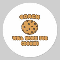Coach .. Will Work for Cookies Stickers