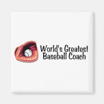 Coach Worlds Greatest Baseball Coach Magnet