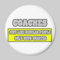 Coaches...Much Smarter Refrigerator Magnet