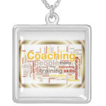 Coaching Framed Square Necklace #1 necklaces