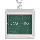 Coaching Framed Square Necklace - Chalkboard Theme necklaces