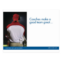 Coaching Sports Postcard