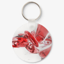 Coagulation Abstract Keychain