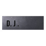 Coal Black DJ Mini Business Card