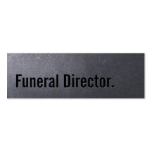 Coal Black Funeral Mini Business Card