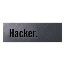 Coal Black Hacker Mini Business Card