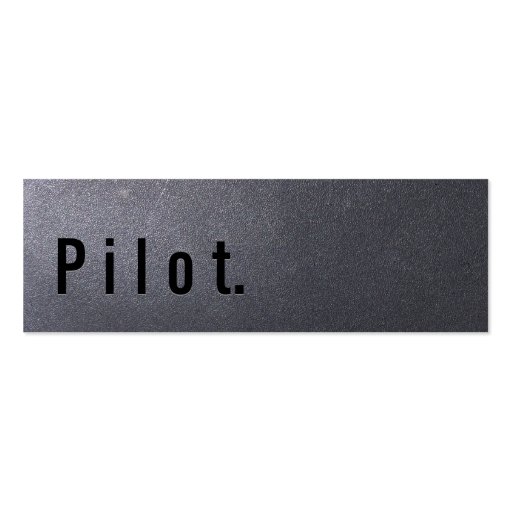 Coal Black Pilot Mini Business Card