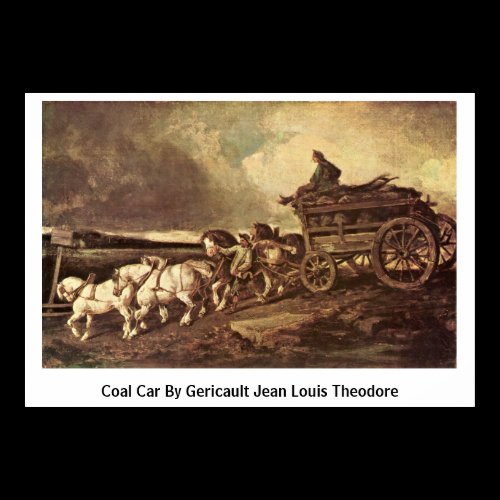 Coal Car By Gericault Jean Louis Theodore Print