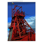 Coal Mine above ground, Colour Greeting Card