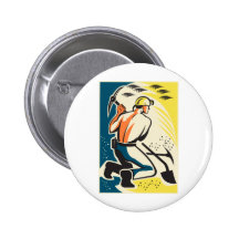 Coal Miner Mining Digging Pick Ax Retro Pin