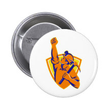 Coal Miner With Pick Ax Pump Fist Retro Pinback Buttons