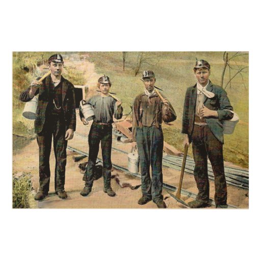 Coal Miner's Art Wood Wall Art | Zazzle